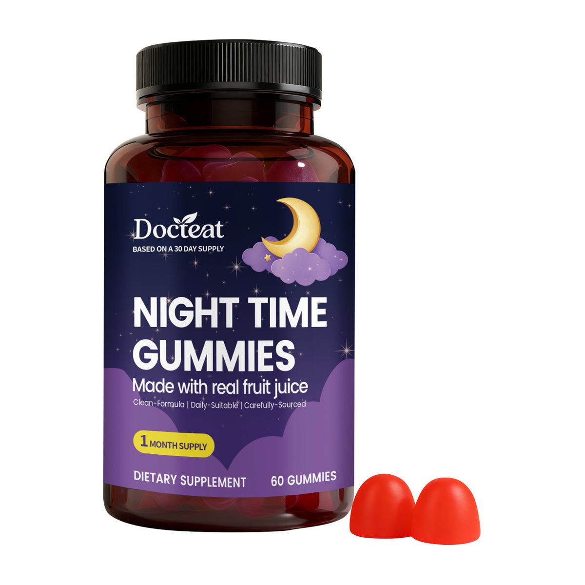 Stress-Relief Gummy Candies - 60 Gummies