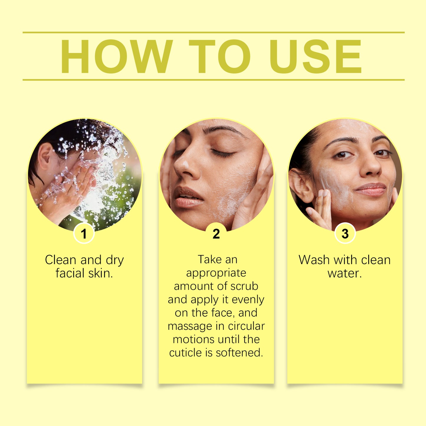 Turmeric Facial Scrub Exfoliating Cleanser for Brightening & Smoothing