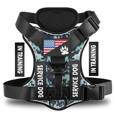 Reflective Breathable Polyester Dog Harness - Adjustable & Durable Pet Strap