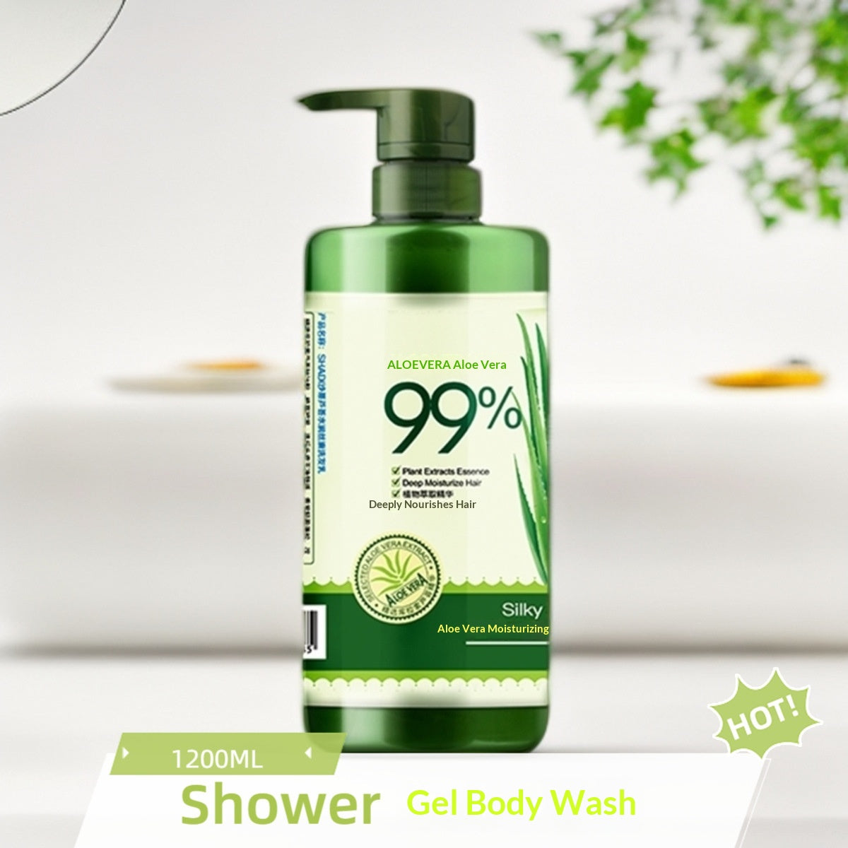 Moisturizing Shampoo Body Wash Conditioner Set - 800ml Each Hair & Body Care