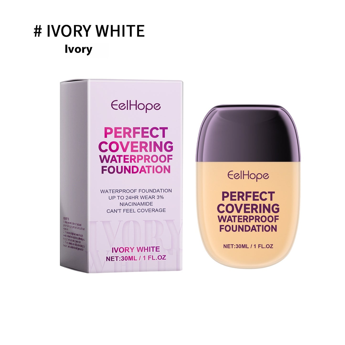 Concealing Liquid Foundation for Brightening & Skin Tone - 30ml Options