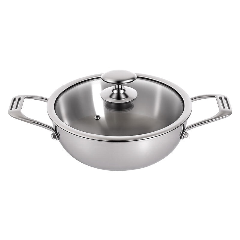 Large Capacity Titanium Cooking Pot 24cm Non-Stick Frying & Boiling