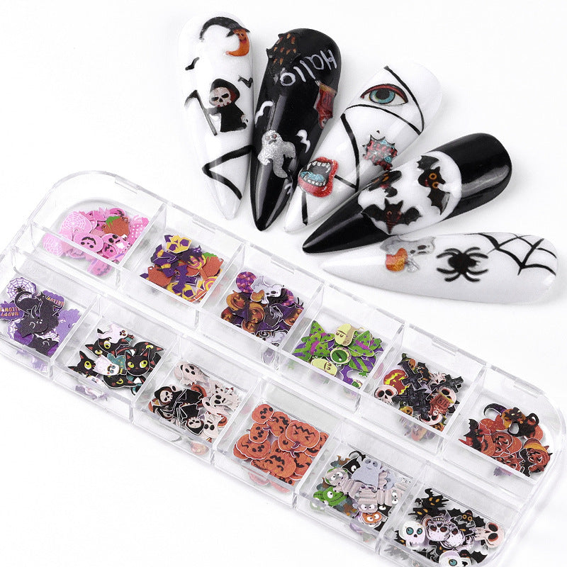 Nail Art Ornament Set - Wood Pulp Butterfly & Flower Design