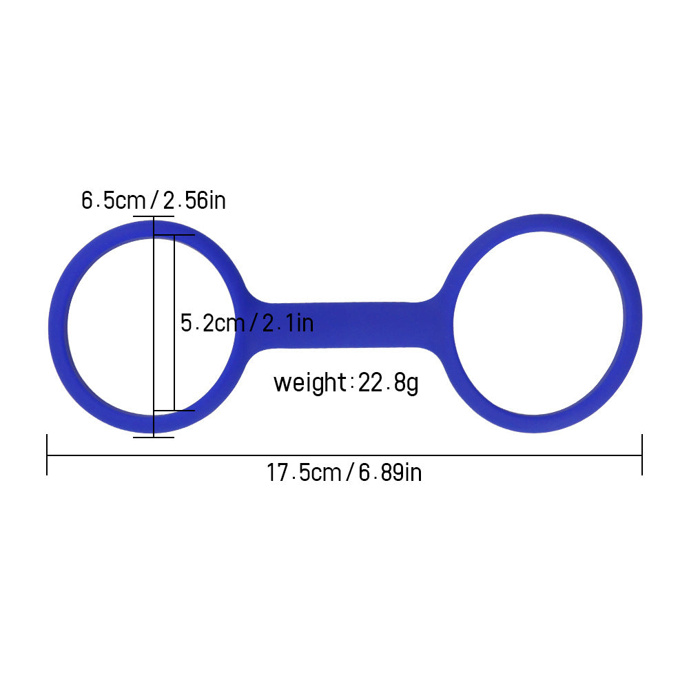 Silicone Soft Handcuffs Toys Set for Adult Wellness - Green & Blue