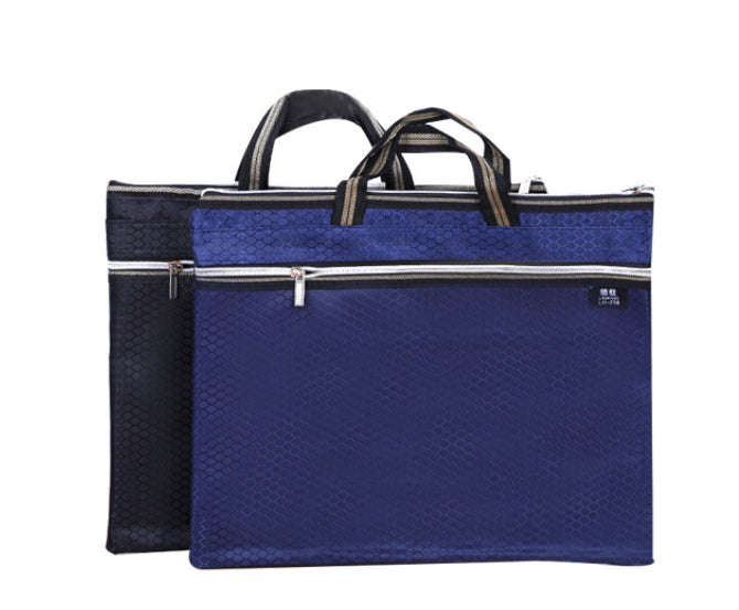 Gray Portable Document Bag with Foam Cloth - Vertical File Organizer