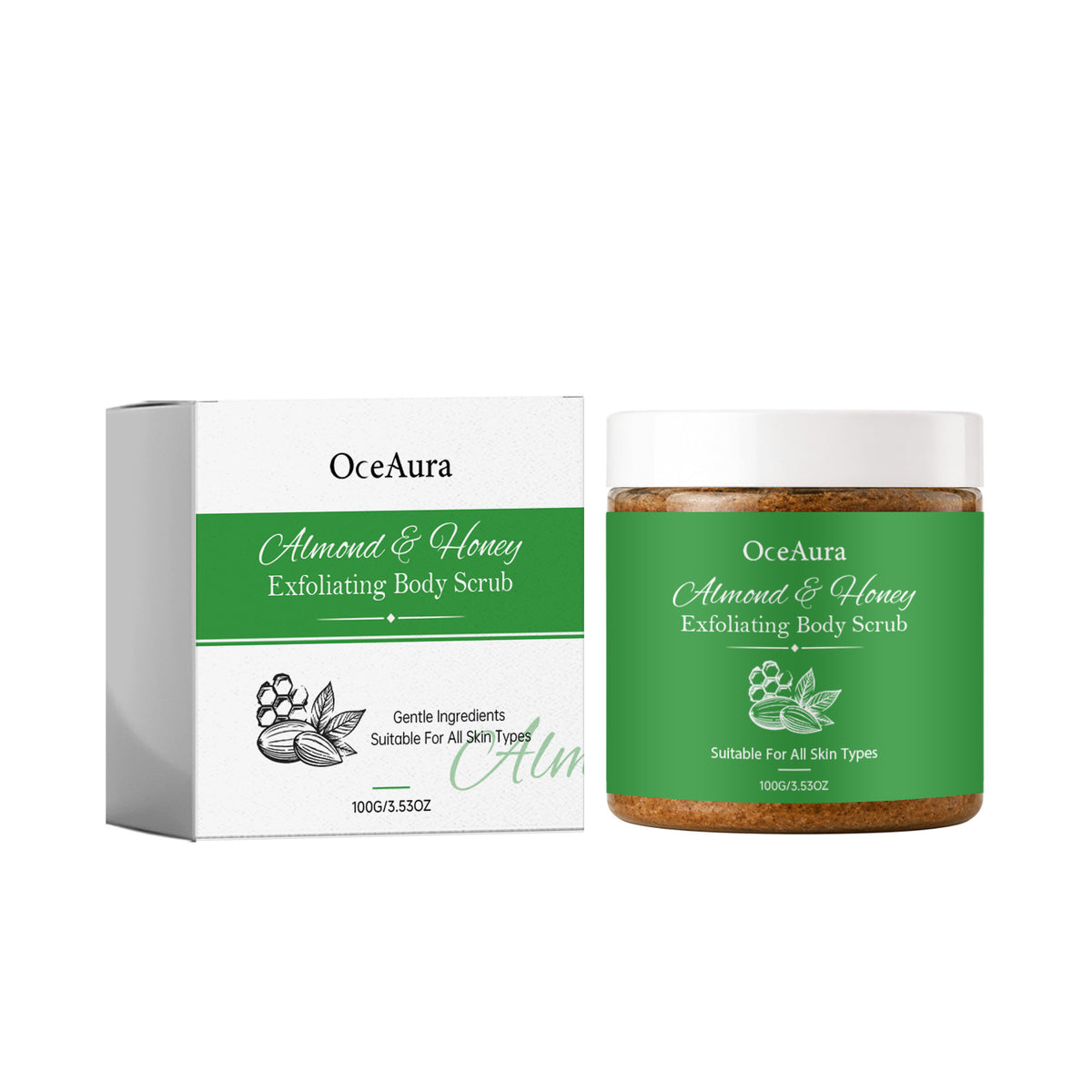 Honey Body Scrub - 100g Natural Exfoliating Skin Care for Face & Body