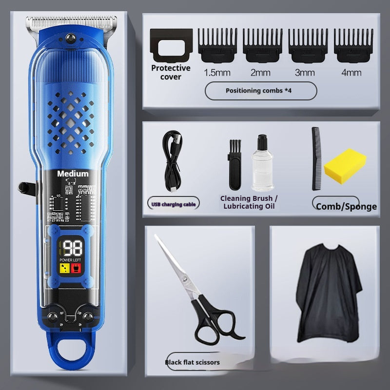 Transparent Electric Hair Clipper