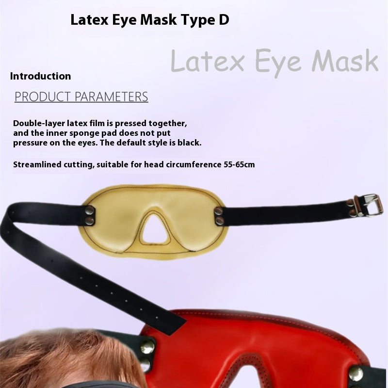 Latex Eye Mask - Black