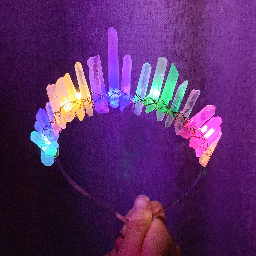 Crystal Hair Band - 21 Stone Retro Style