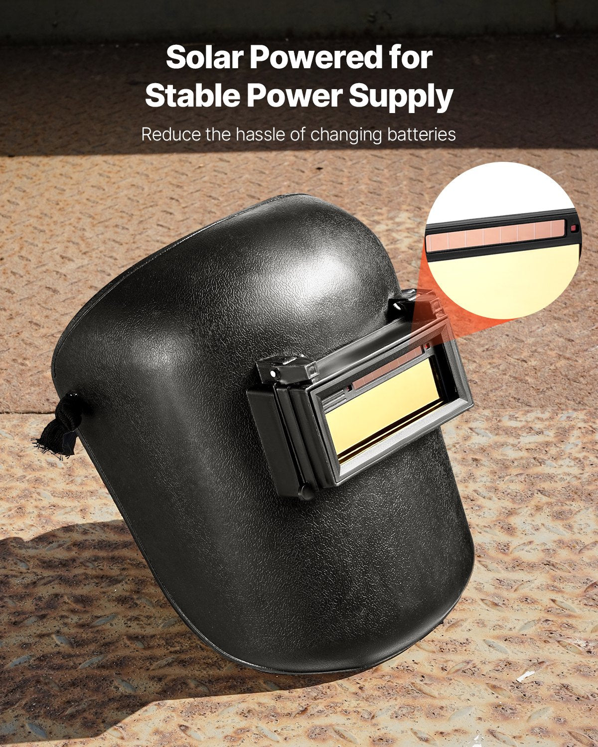 Auto Darkening Welding Lens 4.25 x 2 Inches Shade 5-13 True Color with Dual Sensors