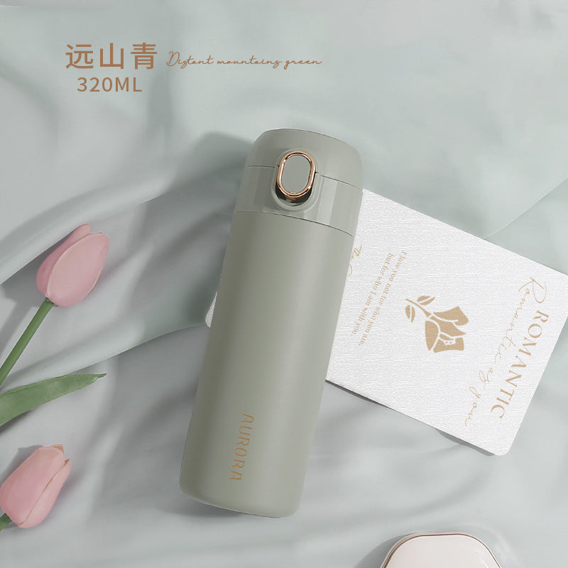 Stainless Steel Vacuum Cup with Straw - Insulated Travel Mug 320ML/380ML