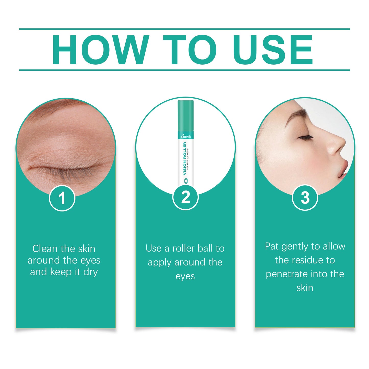 Soothing Eye Care Roller with Hyaluronic Acid - 10ml