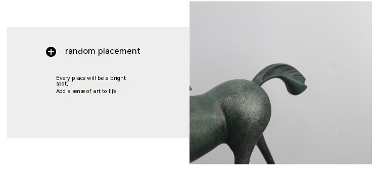 Modern Minimalist Metal Horse Sculpture for Home & Garden Decor