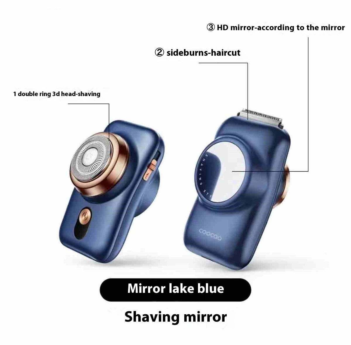 Electric Shaver for Men with Dual Blade Heads