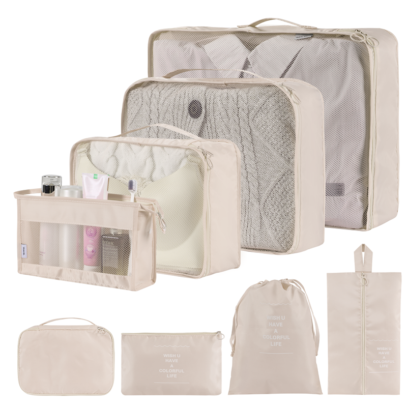 Solid Color Clothing & Wardrobe Storage Bags - Set of 8 or 9