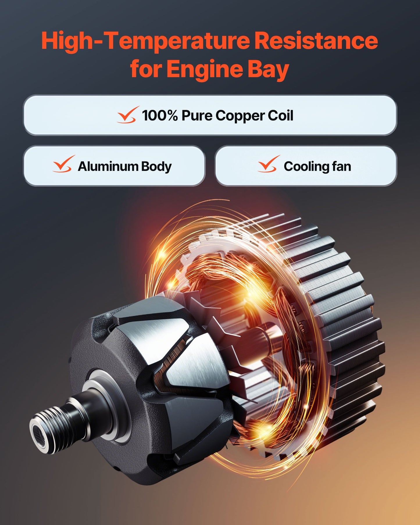 Automotive Alternator Replacement for Nissan Maxima Murano Quest 2007-2017