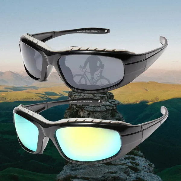Motorcycle Riding Glasses - 2 Pairs Wind Resistant Sunglasses
