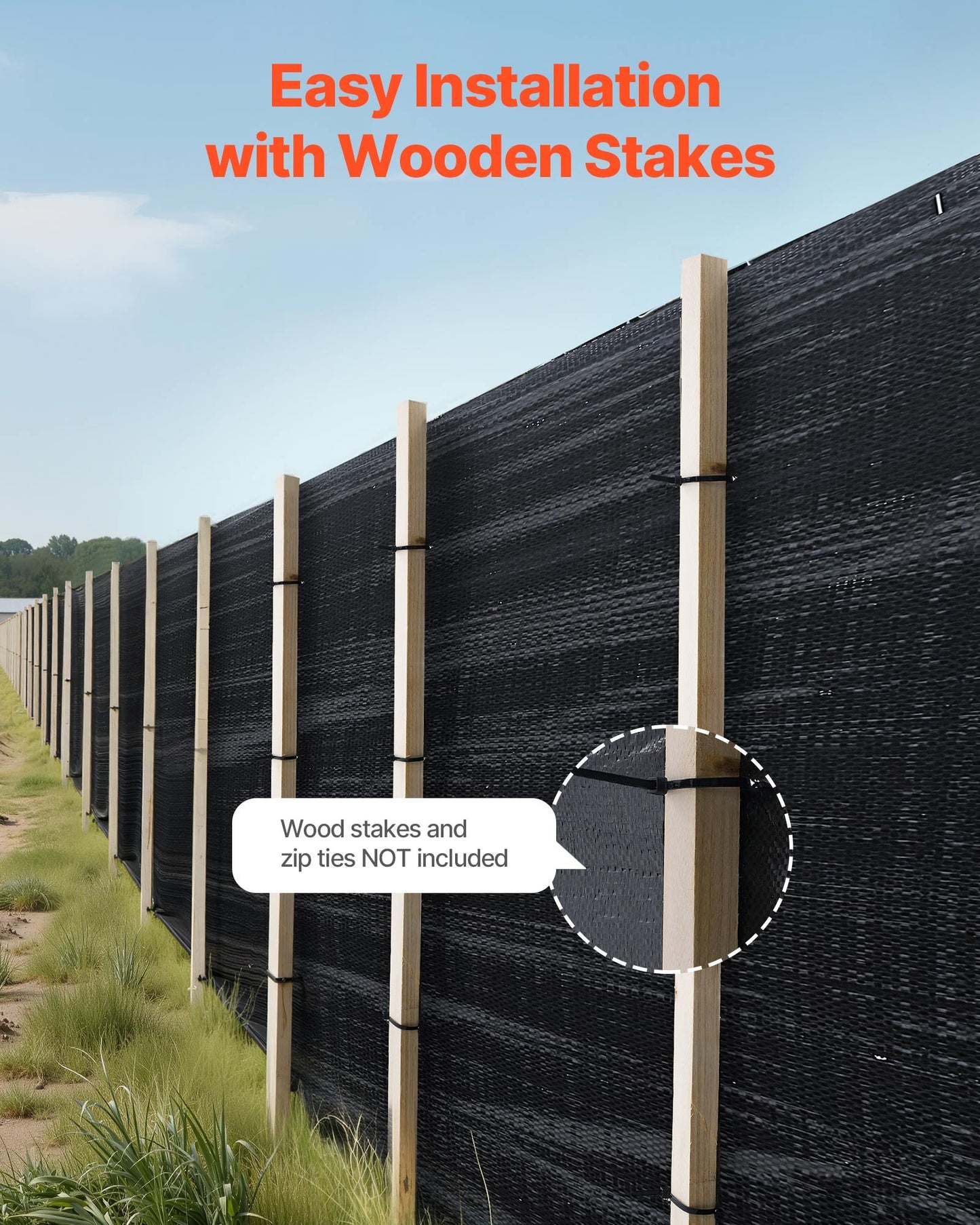 Durable Silt Fence Fabric Roll 3x500 Ft Erosion & Sediment Control