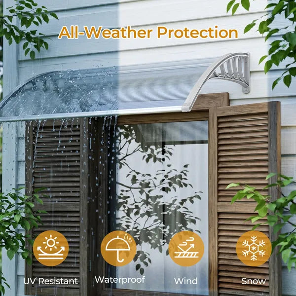 38x40 Inch Door and Window Canopy - UV & Rain Protection