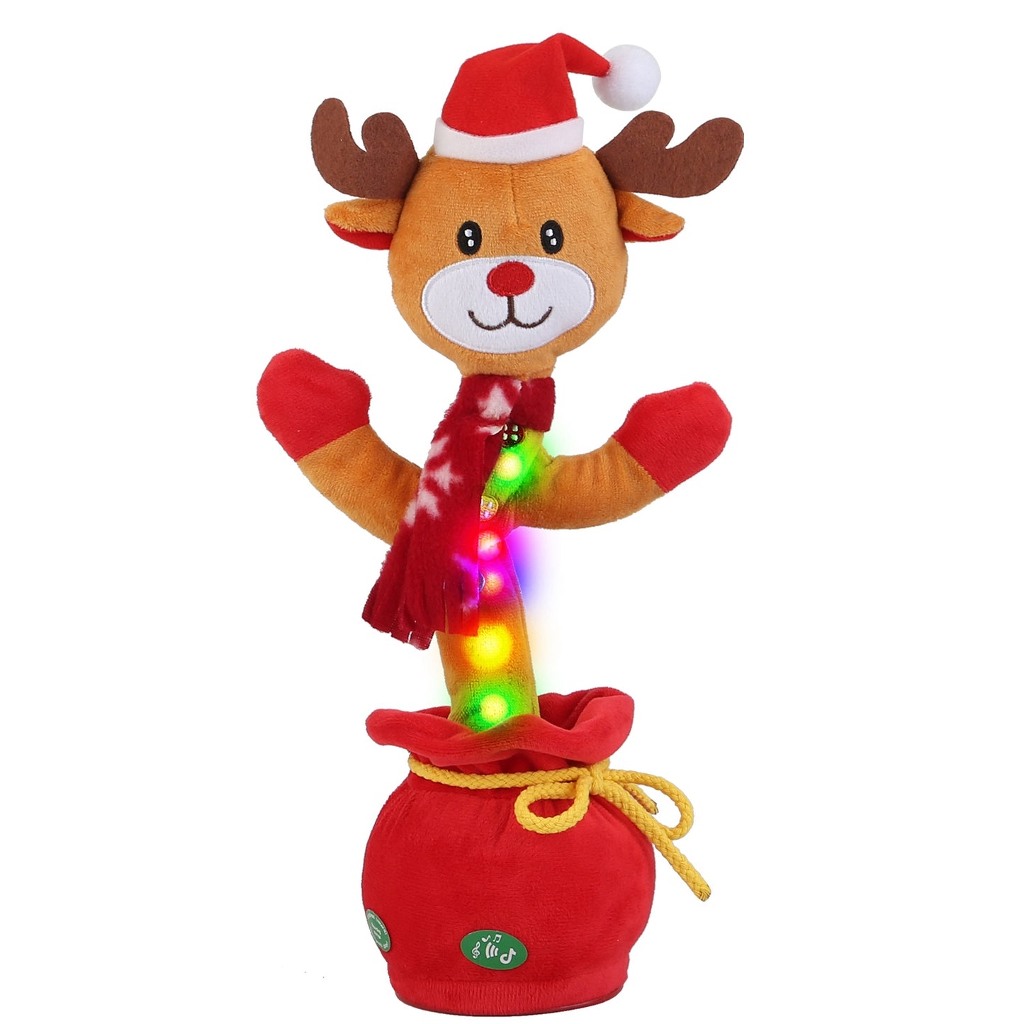 Interactive Plush Dance Toy - Christmas Penguin & Elk Designs