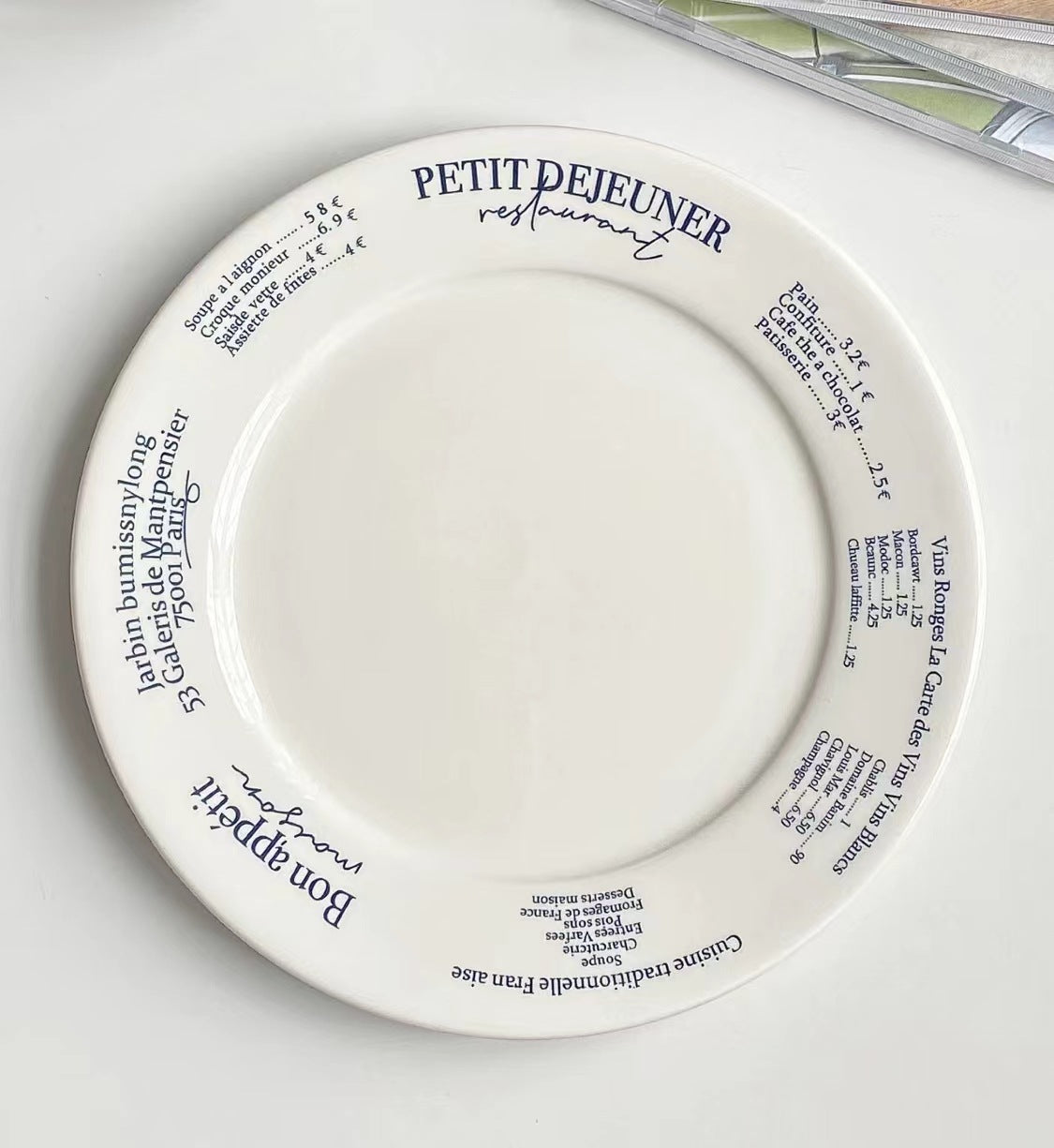 Ceramic Dessert Plate Set - Oval, 8 & 9 Inch, Dish for Breakfast & Dessert