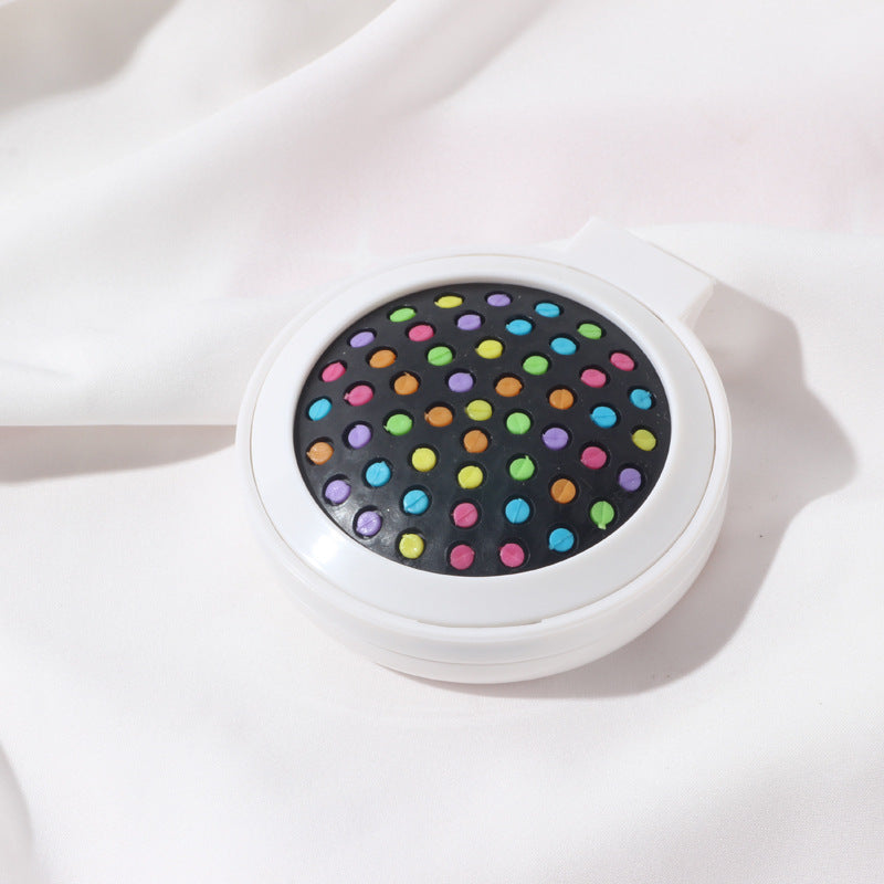 Folding Airbag Massage Comb for Hairdressing and Hair Weaving - Plastic, Multi-Color