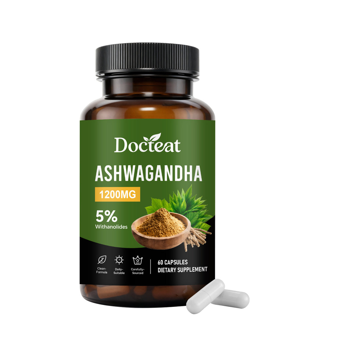Withania Somnifera Root Extract Capsules - 60 Count