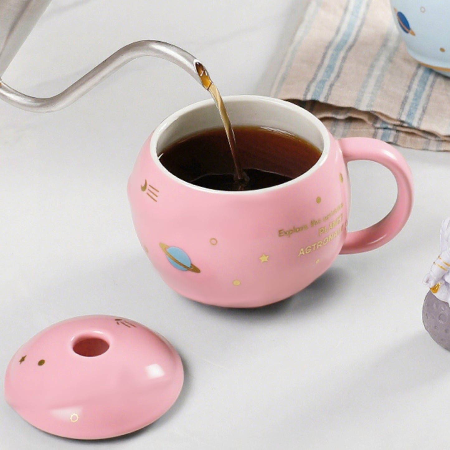 Ceramic Mug - Pink Planet Design