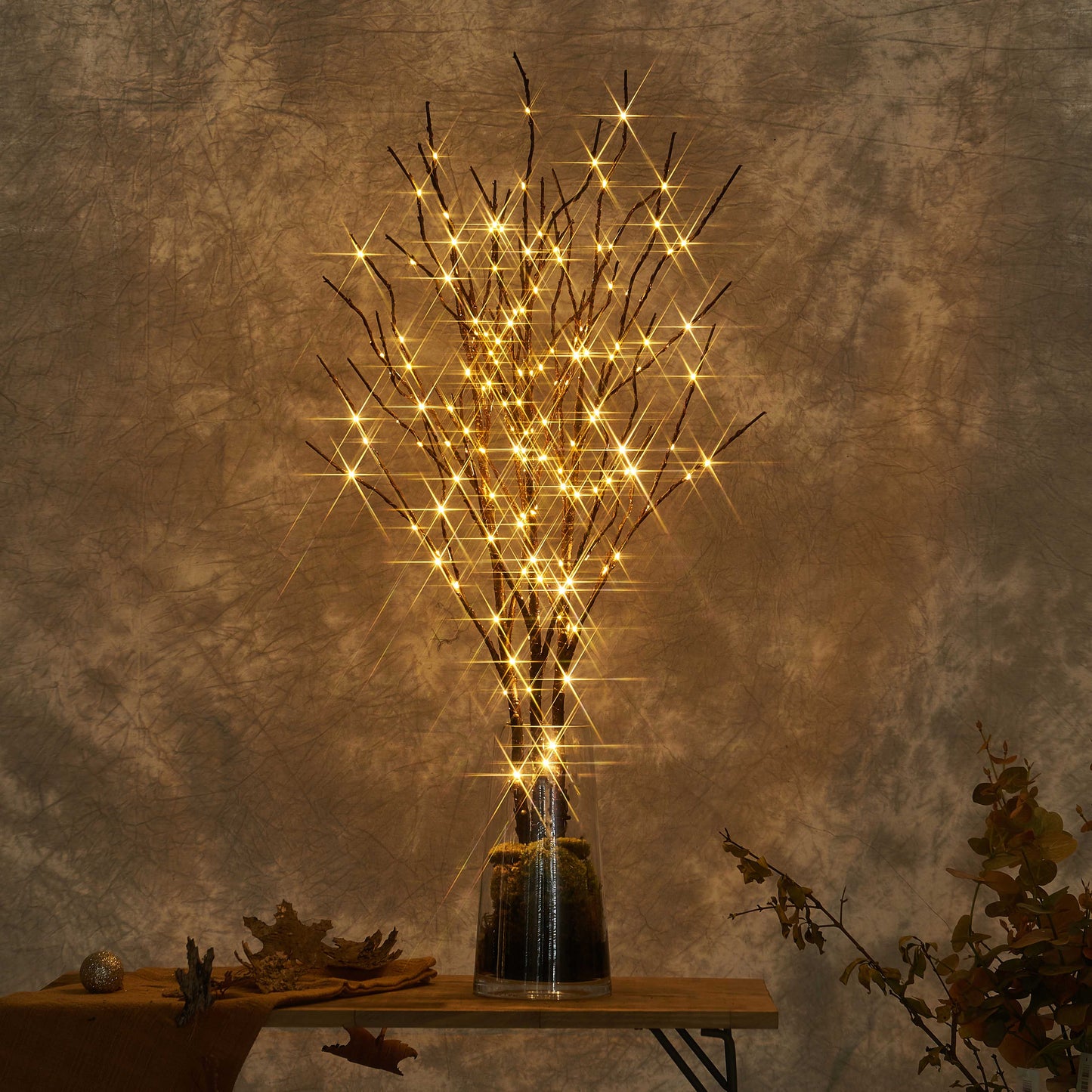 Willow Branch Lights with 100 LED Beads - Decorative Ambient Lighting