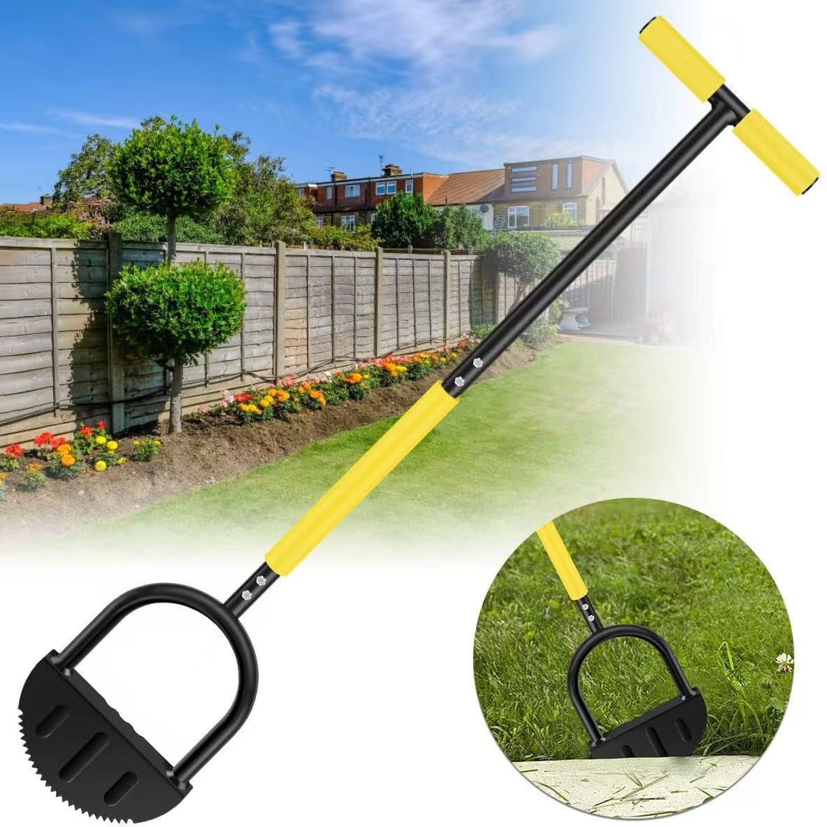 Manual Edging Shovel for Garden & Home Use - Disassemble Trimming Tool