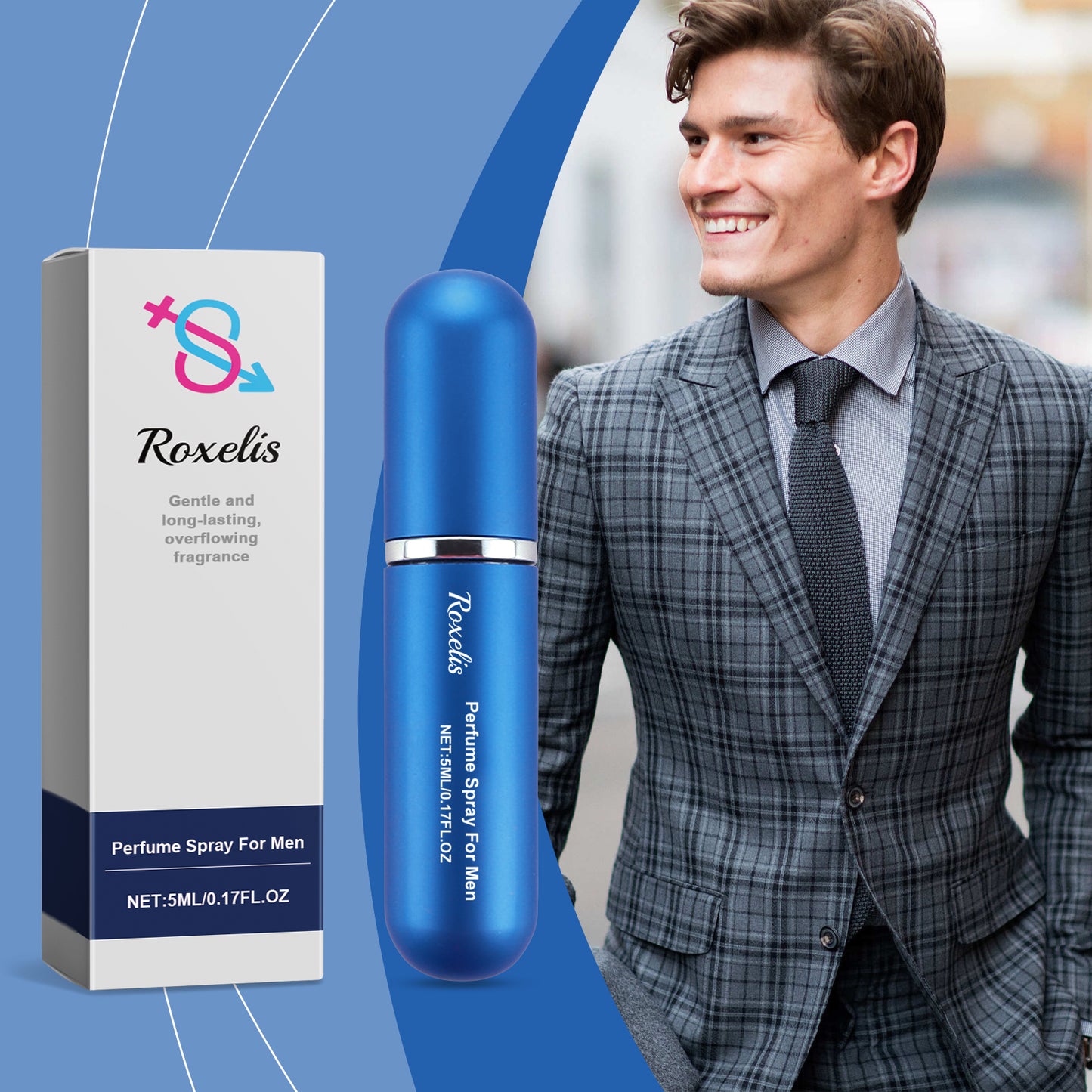 Portable Men's Oriental Perfume Spray - 5ml Long-Lasting Fragrance