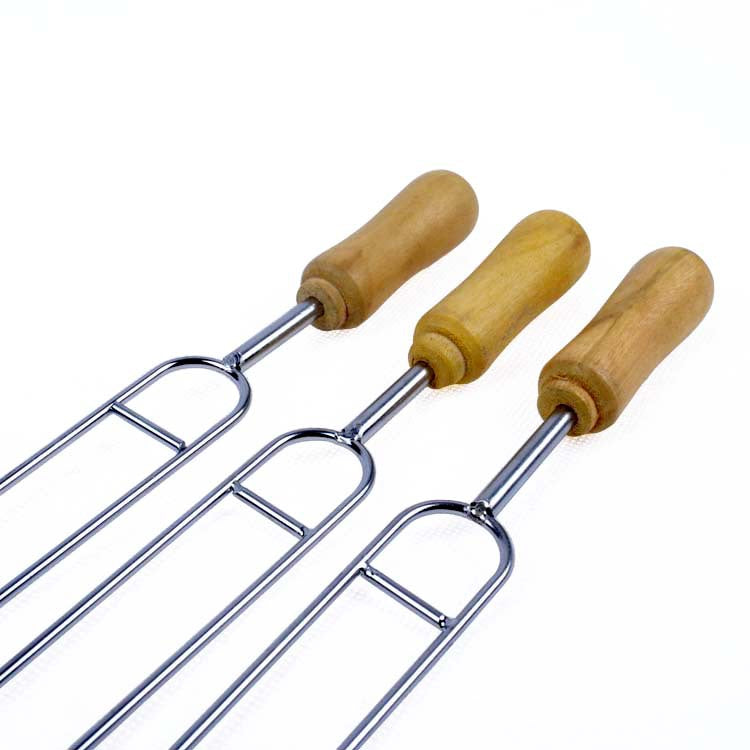 Stainless Steel Barbecue Skewers - Heat-Resistant 39cm