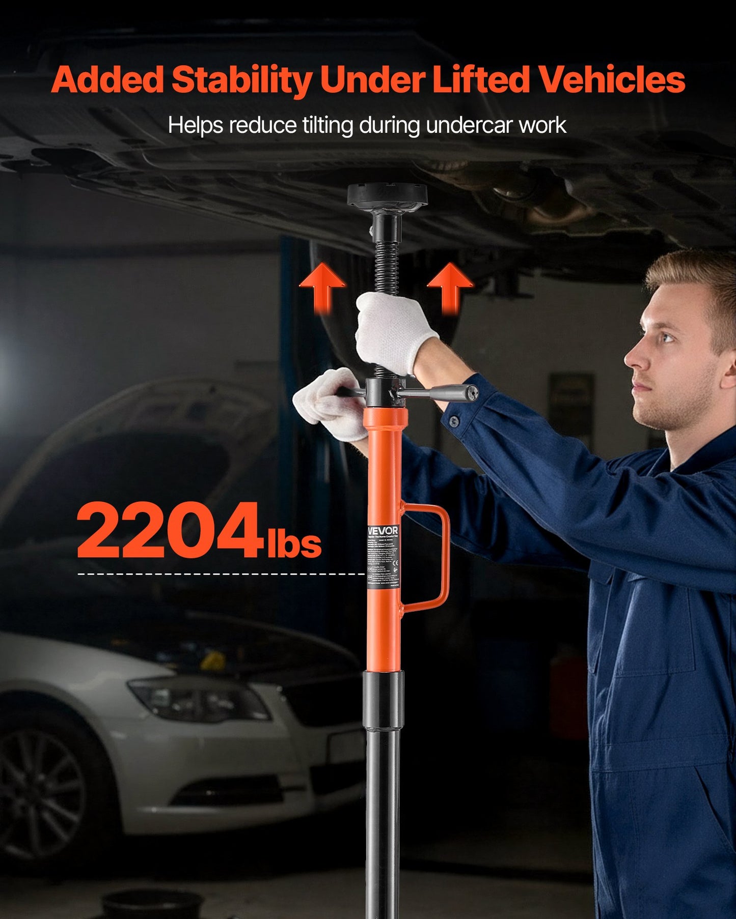 Adjustable Underhoist Support Stand 1 Ton Capacity for Vehicle Repair