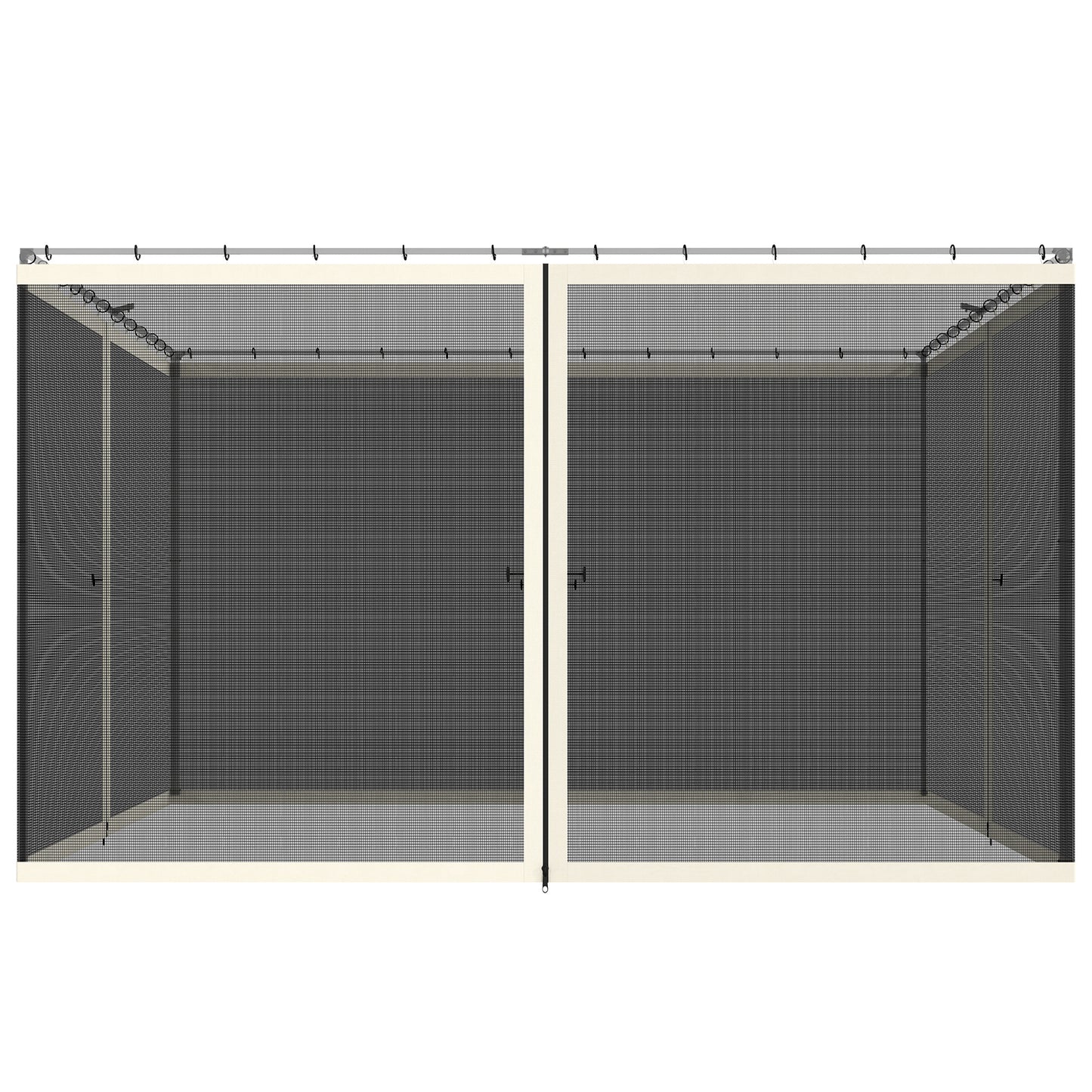 Replacement Mesh Sidewall Netting for 10x12 Gazebos - Cream