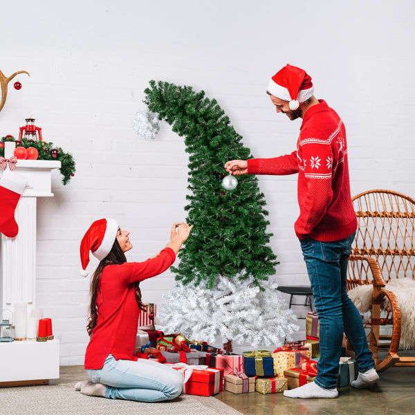 6 FT Pre-lit Santa Hat Christmas Tree with 250 Warm White Lights