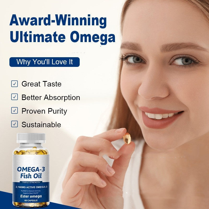 Fish Oil Softgels - 120 Capsules