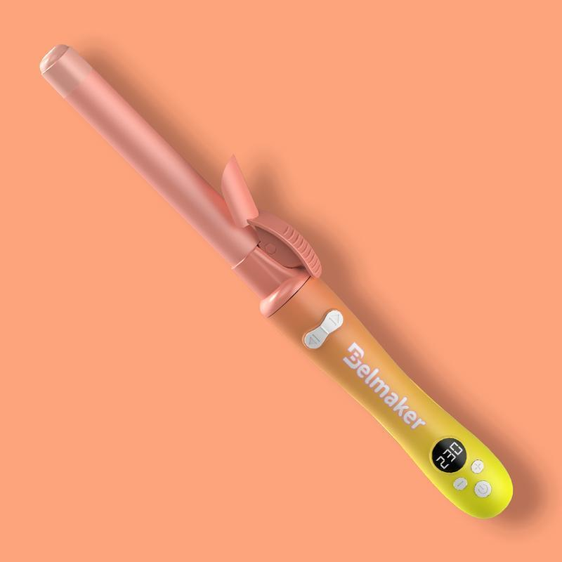 Rotating Ceramic Curling Iron - 1-Inch Barrel with Auto Shut-Off