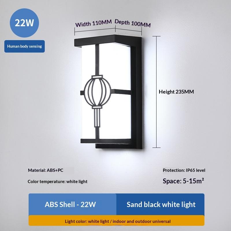 Motion Sensor Wall Light for Balcony Staircase - Surface Mounted LED Fixture