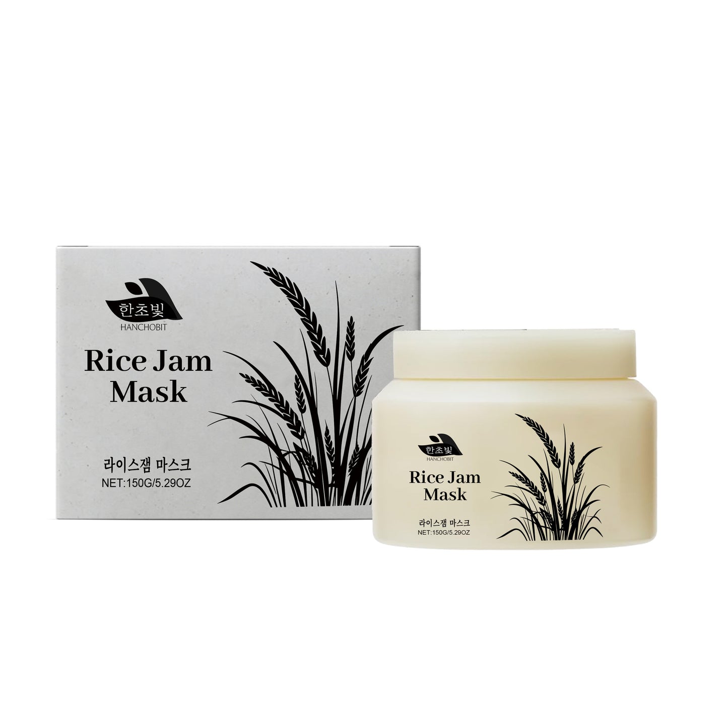 Rice Extract Hydrating Face Mask - Rejuvenating Skin Care 150g