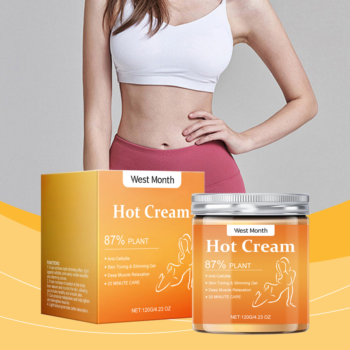 Firming Body Cream 120g - Moisturizing Massage Care