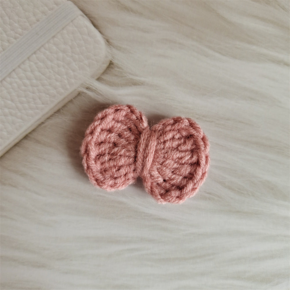 Wool Hair Bow Hairpin Handmade Hair Accessory for Women and Kids