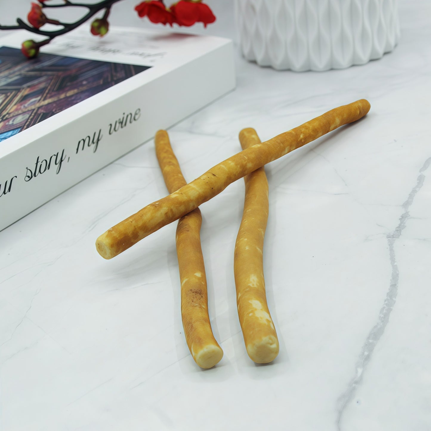 Natural Twig Fiber Toothbrush with White Miswak Toothpaste - Eco-Friendly Oral Care