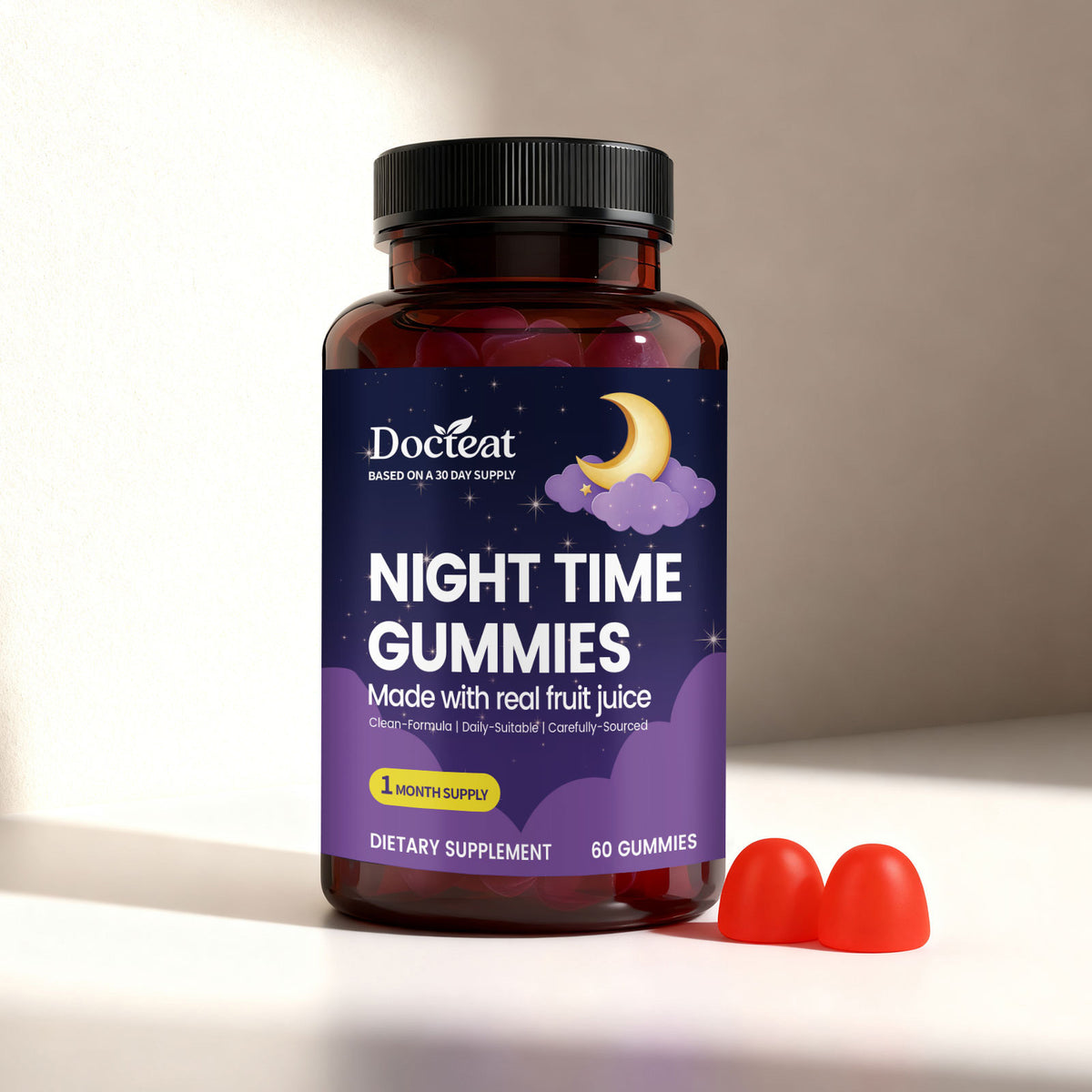 Stress-Relief Gummy Candies - 60 Gummies
