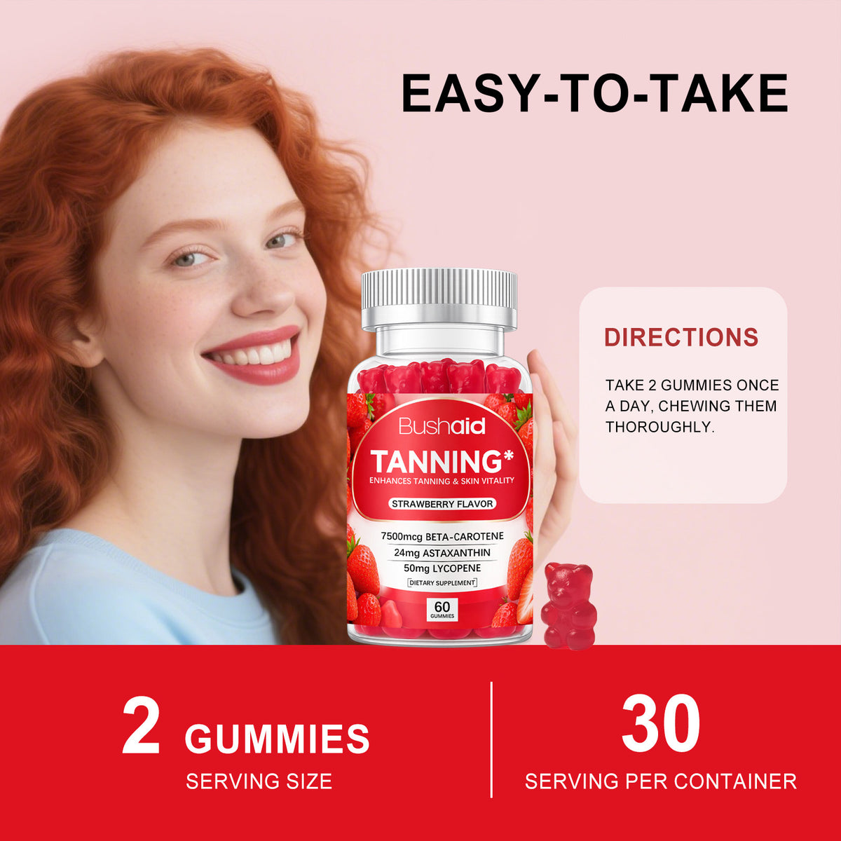 Skin Brightening Gummy Vitamins - 60 Gummies