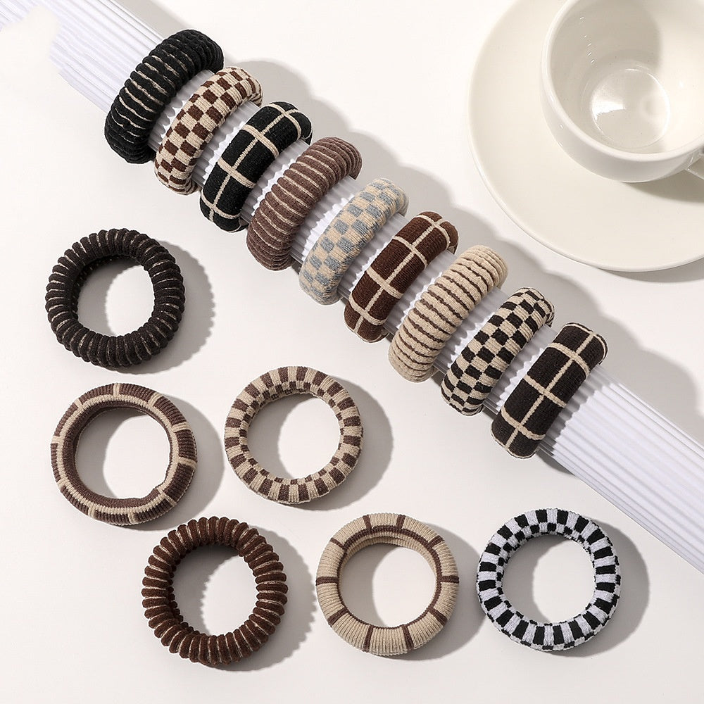 Hair Ring Towel Coarse Rubber Strap Hair Accessory for Women