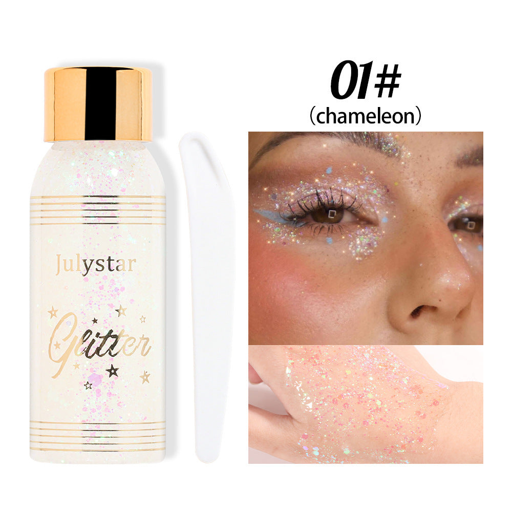 Chameleon Liquid Eyeshadow - High-Shine Glitter Gel for Face and Body
