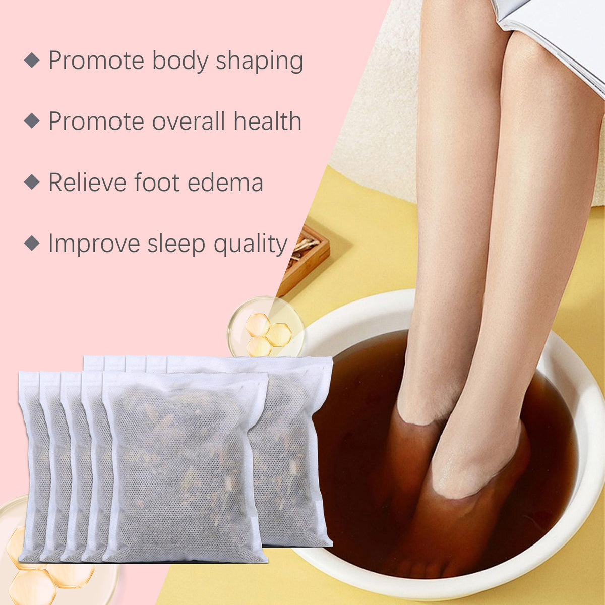 Herbal Lavipeditum Bags Comfortable Daily Gentle Cleaning