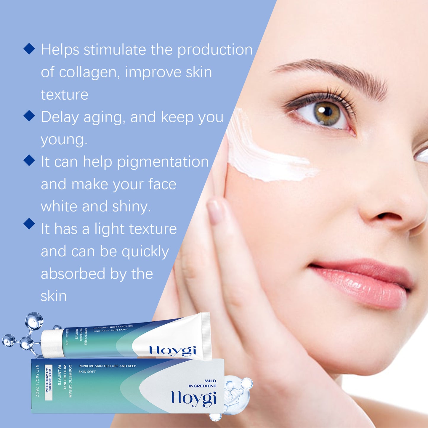 Retinol Anti-Aging Face Cream - Hydrating Vitamin C & E Moisturizer