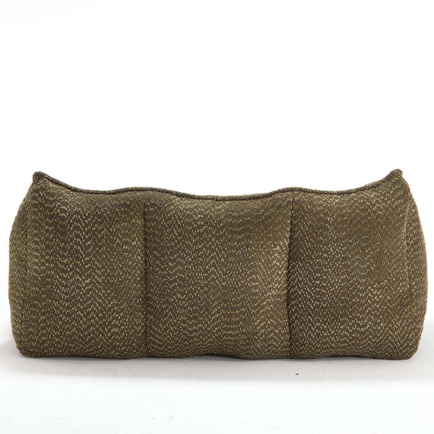Comfortable Square Bean Bag Chair - Olive Green, Foam Core for 2