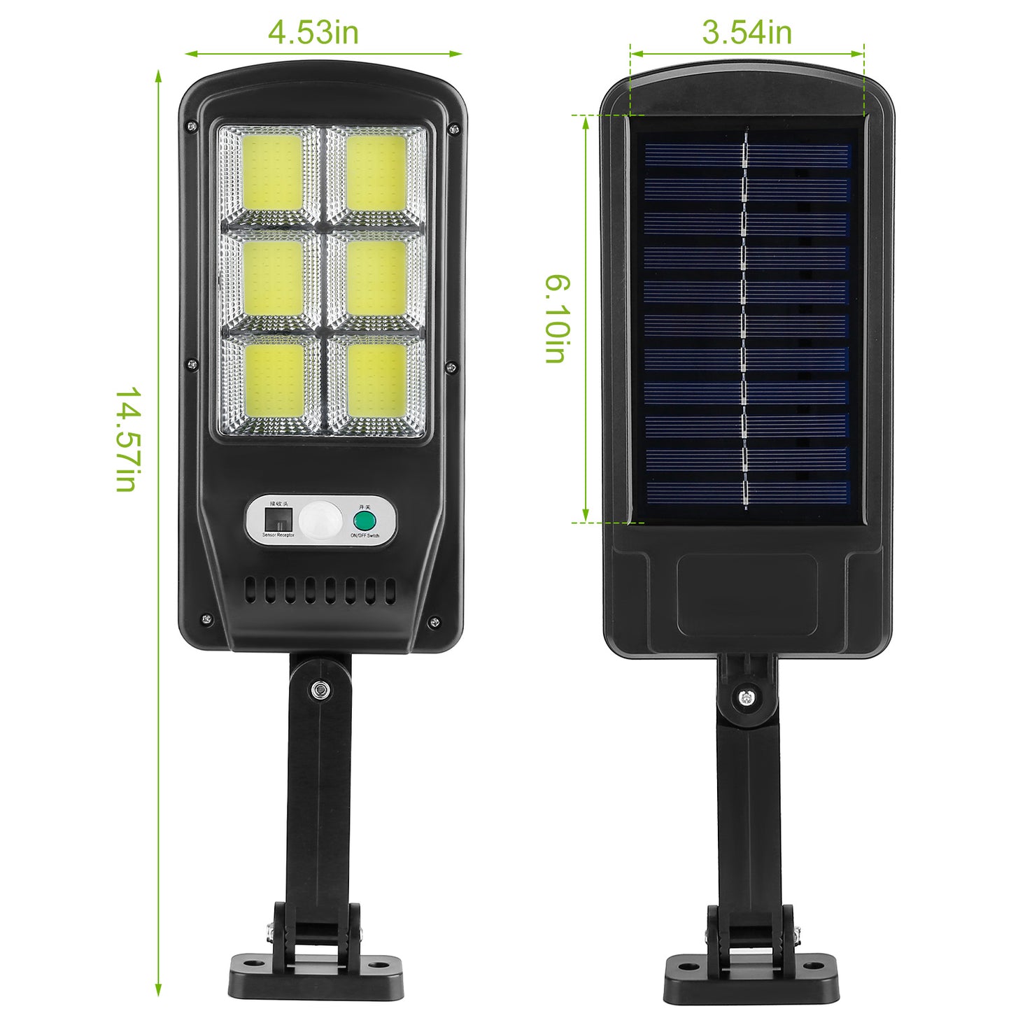 Solar Powered LED Wall Lights Outdoor Waterproof Motion Sensor with Remote Control